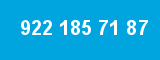 922 185 71 87 922 185 71 87